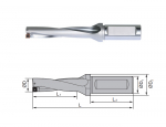 ZSD03-230-XP25-SP07-02 Indexable Drill 23.0; l=3xD; ZSD03-230-XP25-SP07-02 Indexable Drill 23.0; l=3xD;